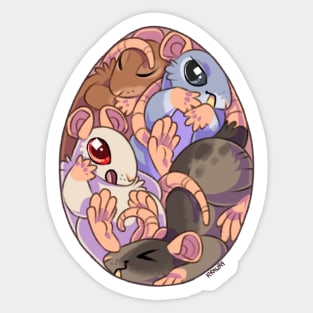 Rat Egg Sticker